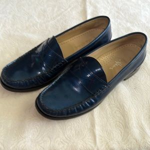 Cole Haan Blue metallic loafers size 8m